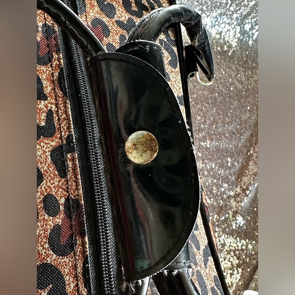 DEJUNO Large Cheetah Stripes Carry On Travel Bag Suitcase - Picture 6 of 16